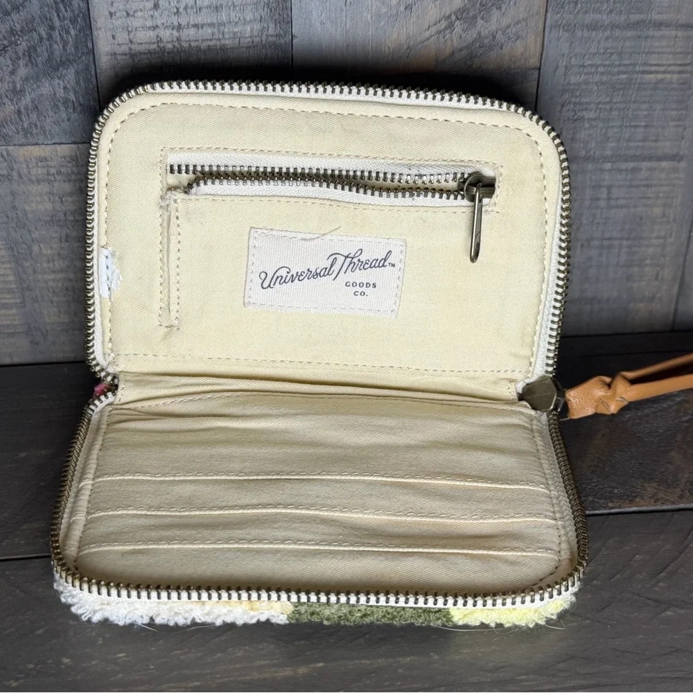 Universal thread zip Colorful‎ Geometric wallet with Zipper Pull